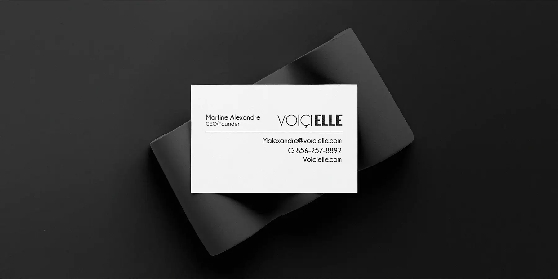 Voici Elle business card design